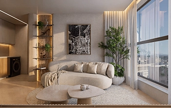 DT ARQUITERURA - 54m² - LIVING INTEGRADO