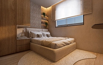 DT ARQUITERURA - 54m² - LIVING INTEGRADO