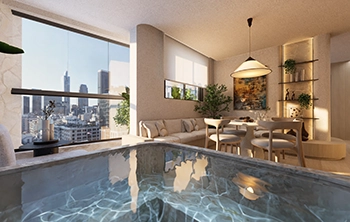 DT ARQUITERURA - 61m² - LIVING INTEGRADO