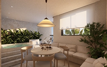 DT ARQUITERURA - 61m² - LIVING INTEGRADO