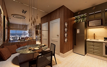 THAÍS DIAS - 63m² - LIVING INTEGRADO